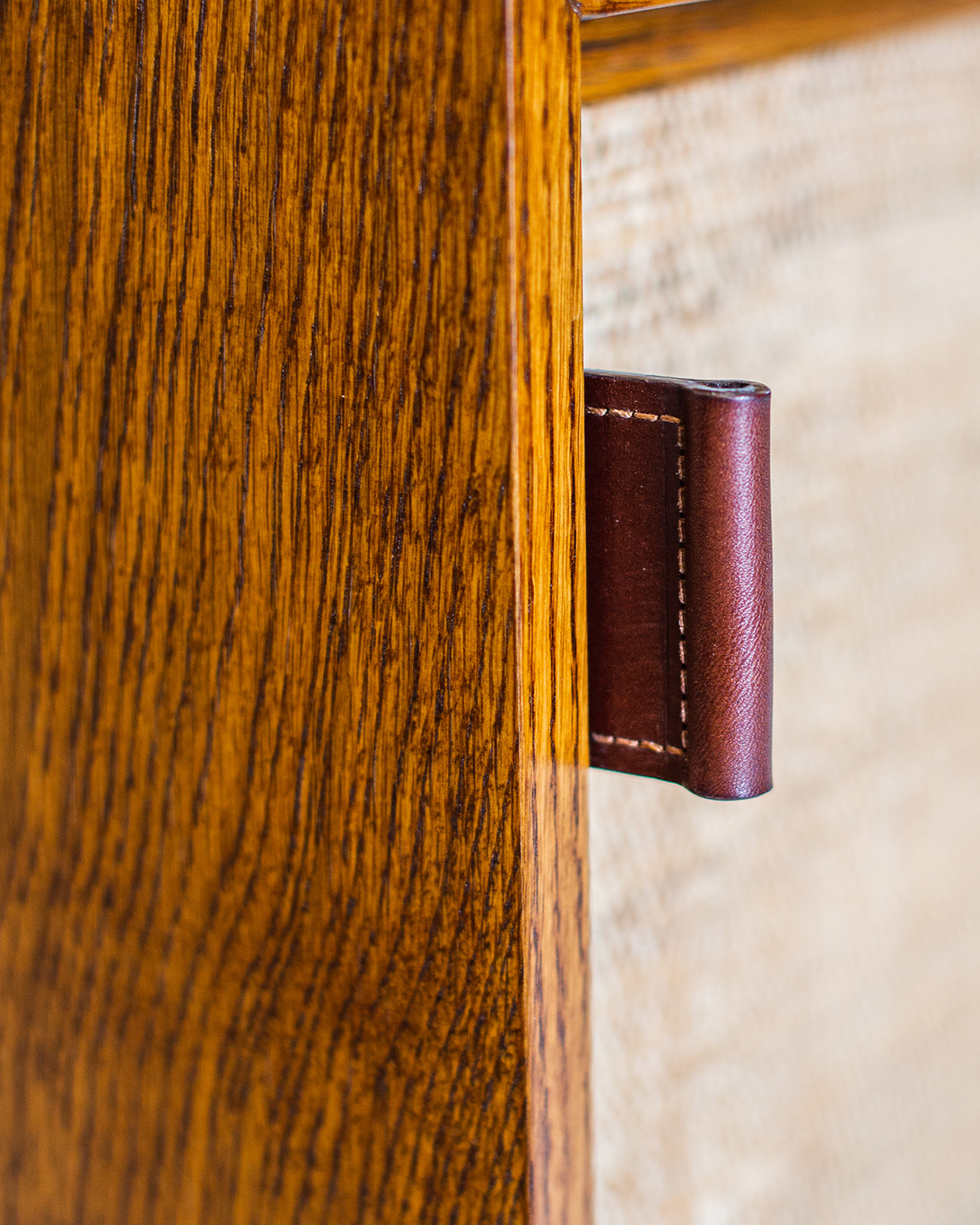 Mid-century-inspired Oak Sideboard Handle